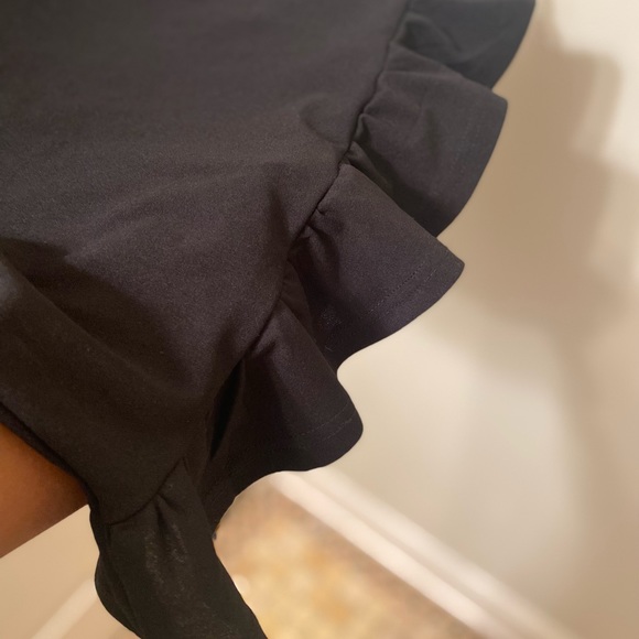 SheIn Black Ruffle Mini Dress - Picture 6 of 8